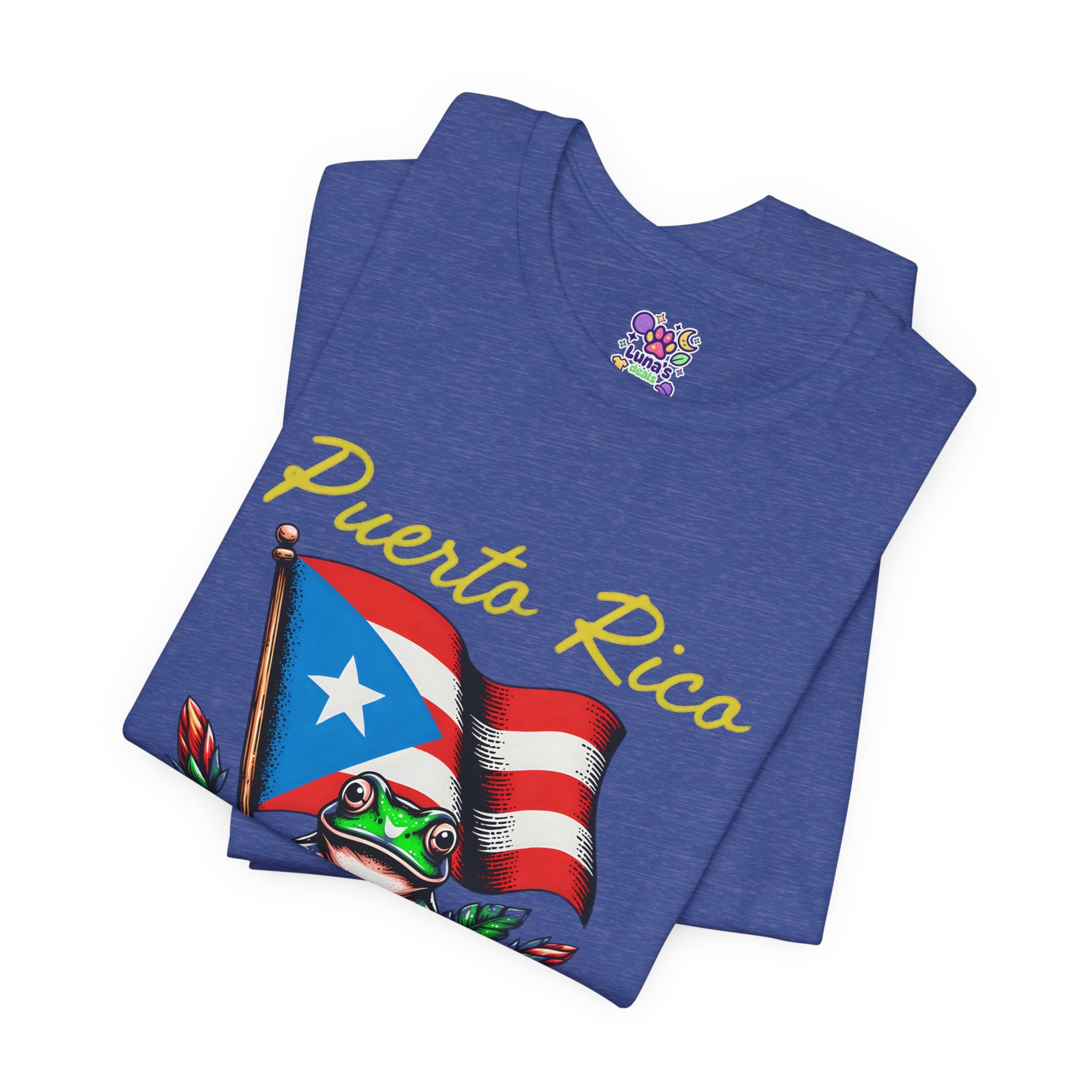 Puerto Rico Flag Coquí T-Shirt — Tropical Hibiscus Island Pride Tee