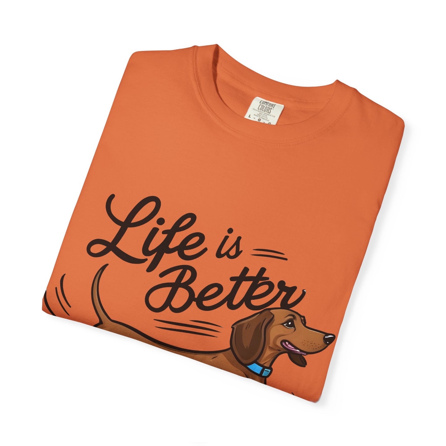 Dachshund T-Shirt – "Life Is Better With a Dachshund" Cute Sausage Dog Tee