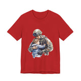 Soldier Embrace T‑Shirt — Military Dad Hug Design