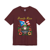 Puerto Rico Flag Coquí T-Shirt — Tropical Hibiscus Island Pride Tee