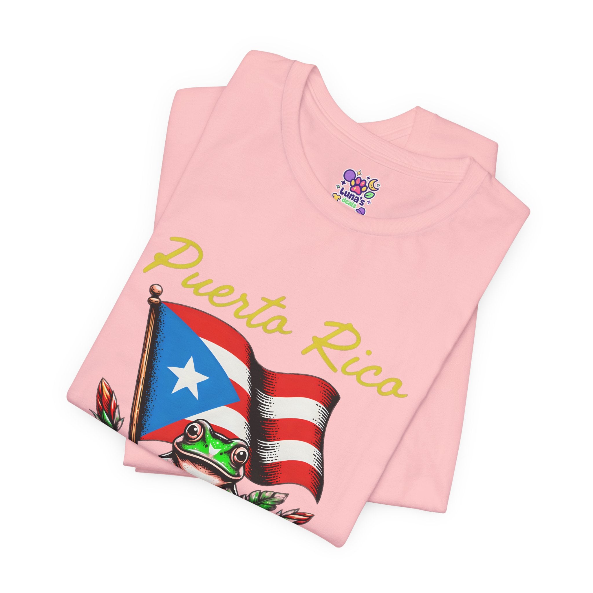 Puerto Rico Flag Coquí T-Shirt — Tropical Hibiscus Island Pride Tee
