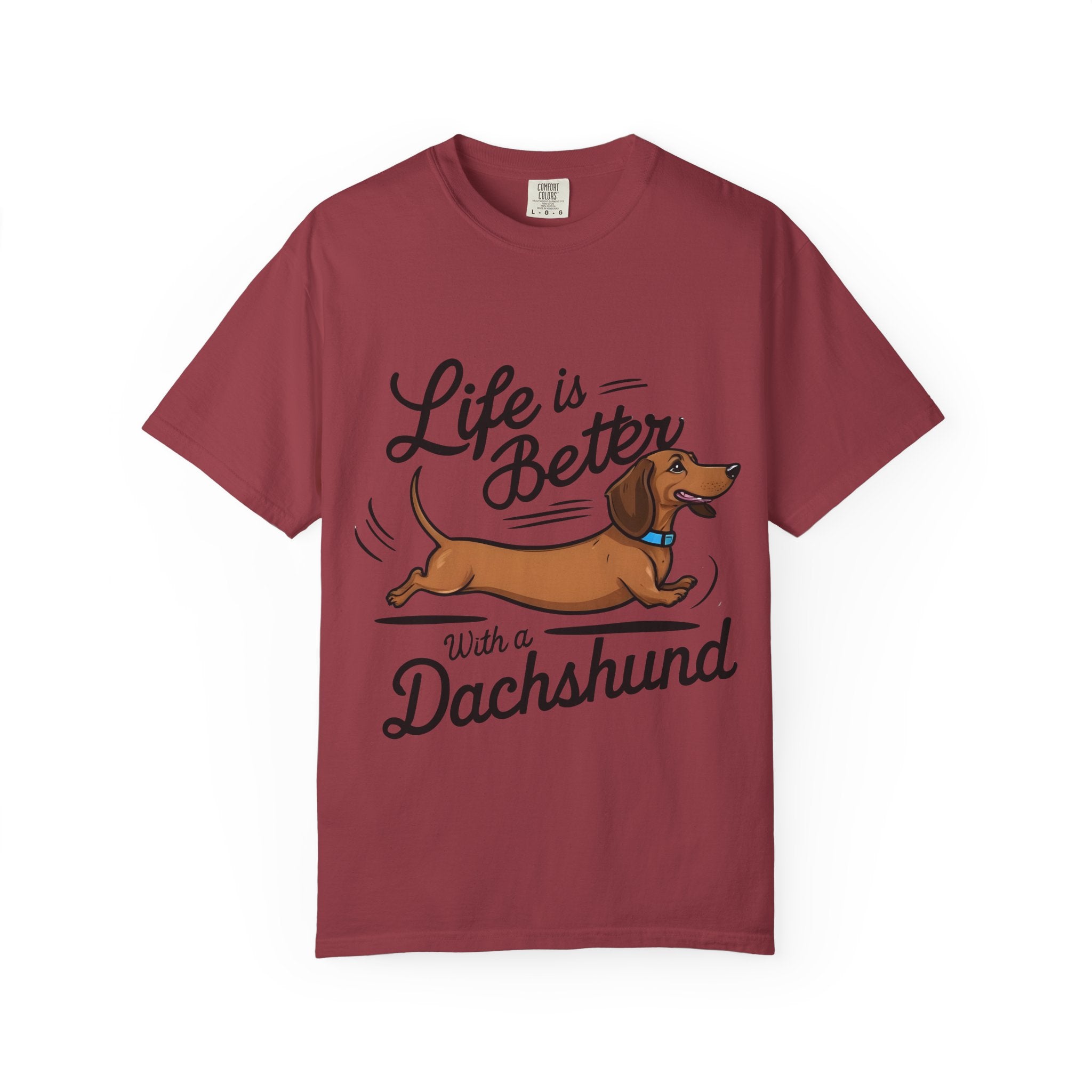 Dachshund T-Shirt – "Life Is Better With a Dachshund" Cute Sausage Dog Tee