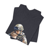 Soldier Embrace T‑Shirt — Military Dad Hug Design