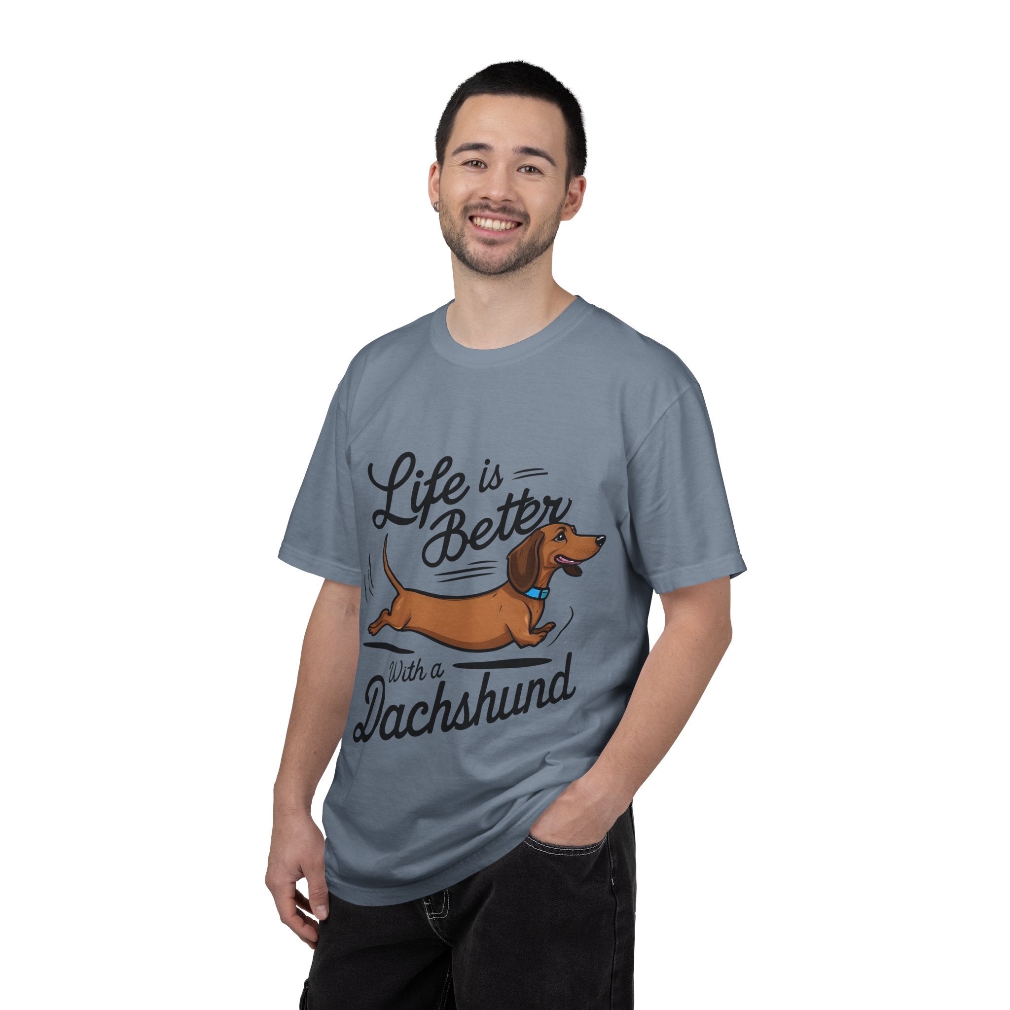 Dachshund T-Shirt – "Life Is Better With a Dachshund" Cute Sausage Dog Tee