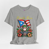 Puerto Rico Flag Coquí T-Shirt — Tropical Hibiscus Island Pride Tee