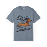 Dachshund T-Shirt – "Life Is Better With a Dachshund" Cute Sausage Dog Tee