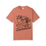 Dachshund T-Shirt – "Life Is Better With a Dachshund" Cute Sausage Dog Tee