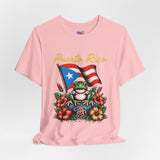 Puerto Rico Flag Coquí T-Shirt — Tropical Hibiscus Island Pride Tee