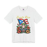 Puerto Rico Flag Coquí T-Shirt — Tropical Hibiscus Island Pride Tee