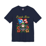 Puerto Rico Flag Coquí T-Shirt — Tropical Hibiscus Island Pride Tee