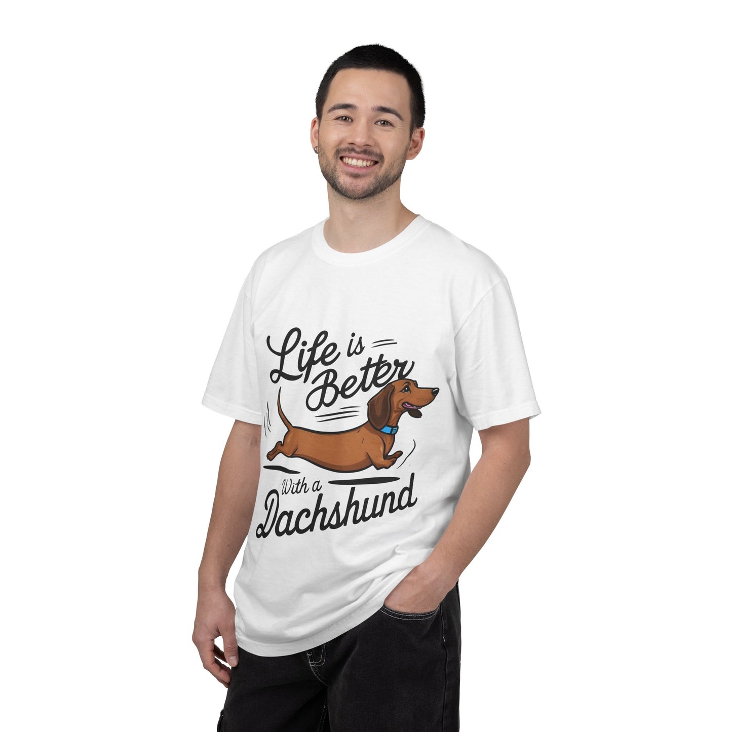 Dachshund T-Shirt – "Life Is Better With a Dachshund" Cute Sausage Dog Tee