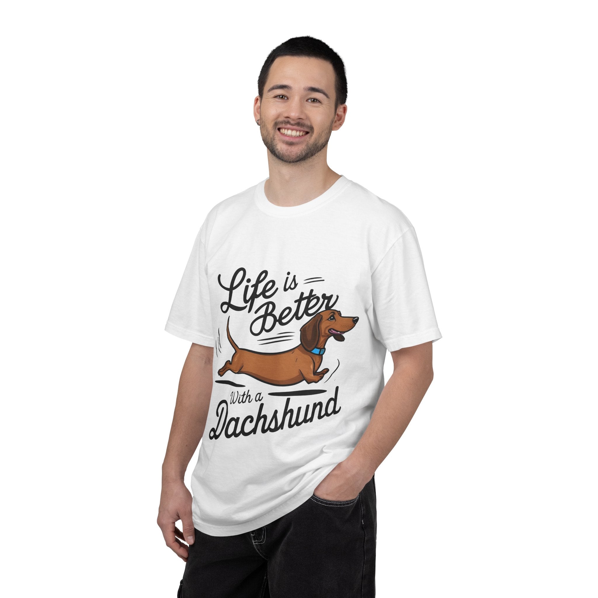 Dachshund T-Shirt – "Life Is Better With a Dachshund" Cute Sausage Dog Tee