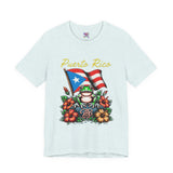 Puerto Rico Flag Coquí T-Shirt — Tropical Hibiscus Island Pride Tee