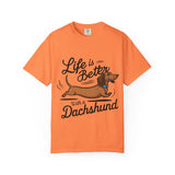 Dachshund T-Shirt – "Life Is Better With a Dachshund" Cute Sausage Dog Tee