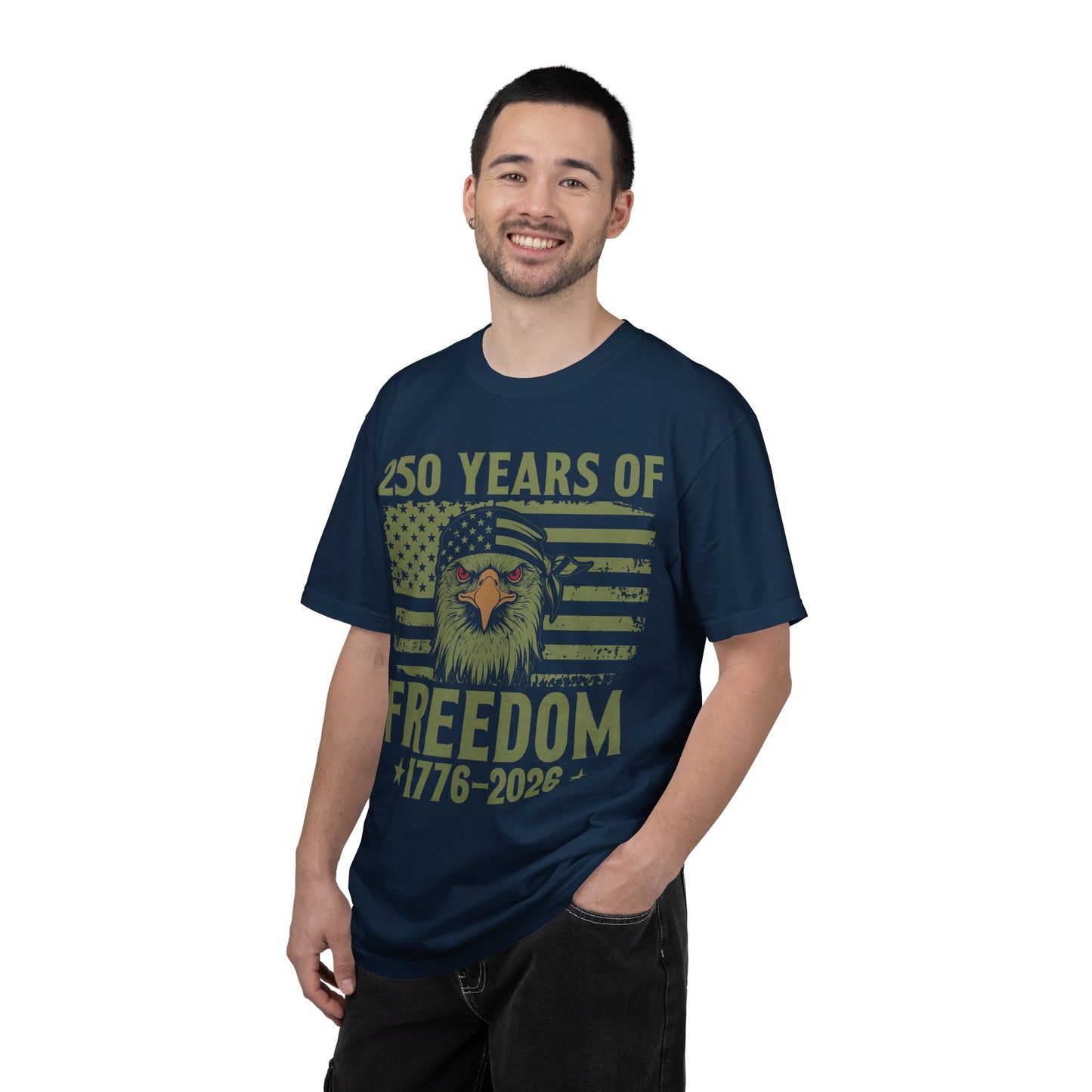 Freedom 1776–2026 T-Shirt — 250 Years of Freedom Eagle Flag Tee