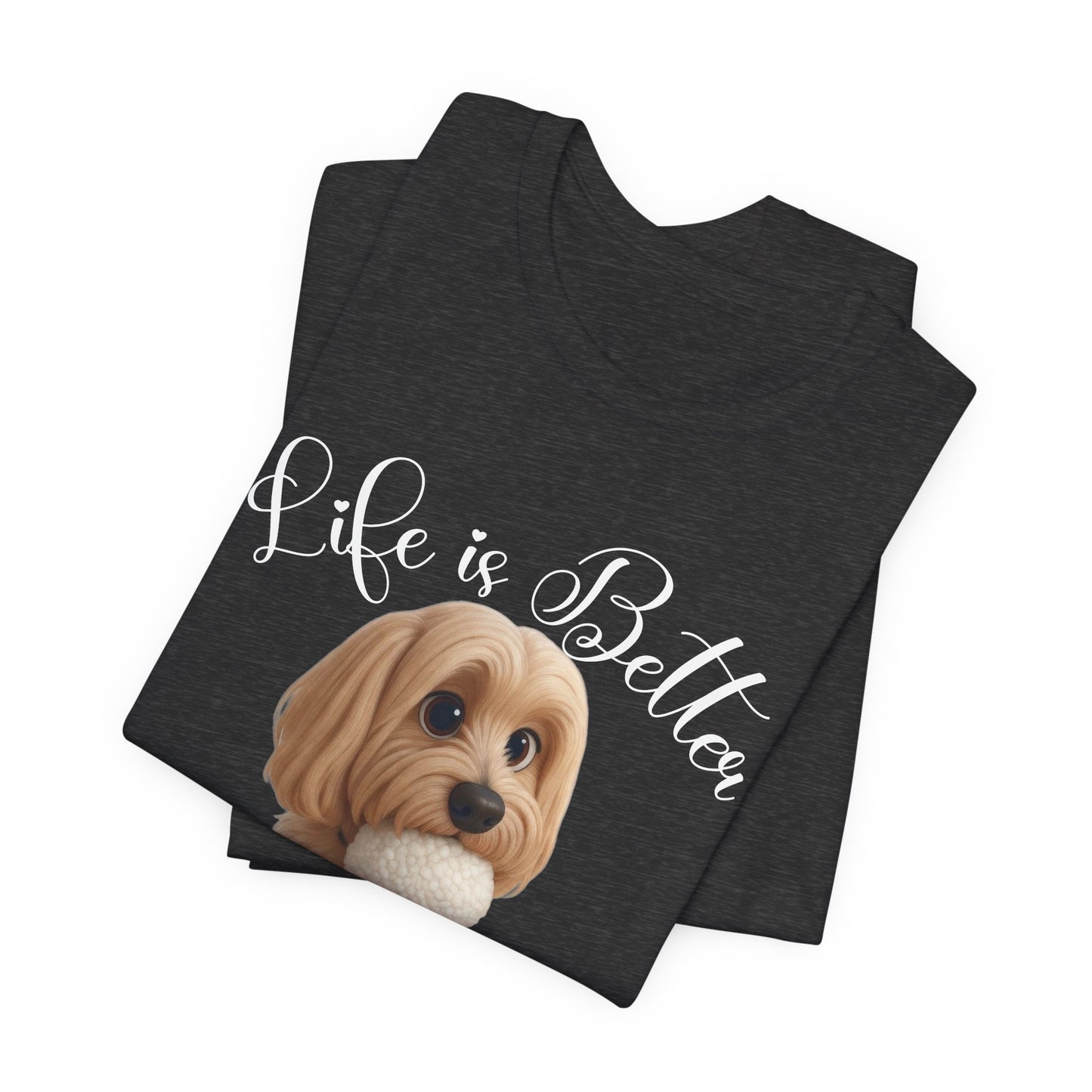 Life Is Better With a Mookie T-Shirt – Cute Morkie Dog Tee