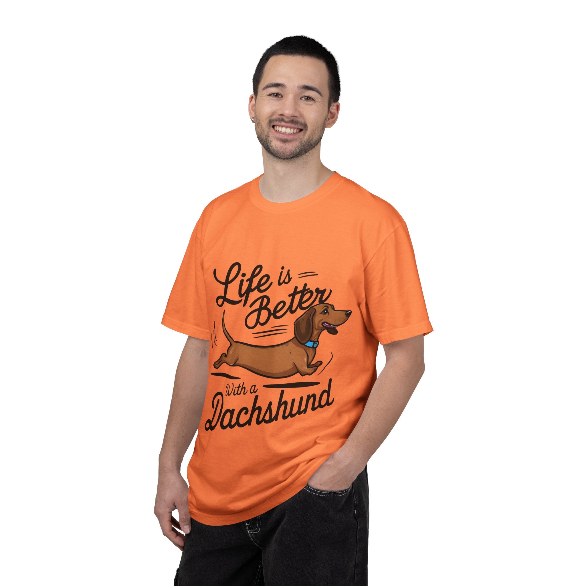 Dachshund T-Shirt – "Life Is Better With a Dachshund" Cute Sausage Dog Tee