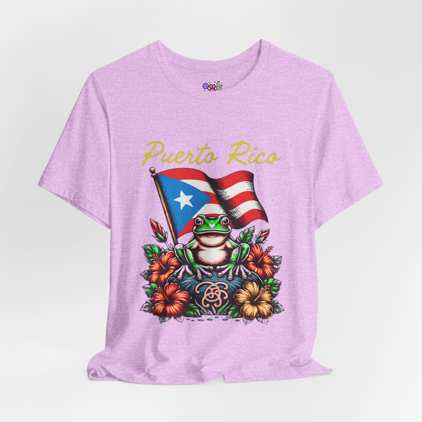 Puerto Rico Flag Coquí T-Shirt — Tropical Hibiscus Island Pride Tee