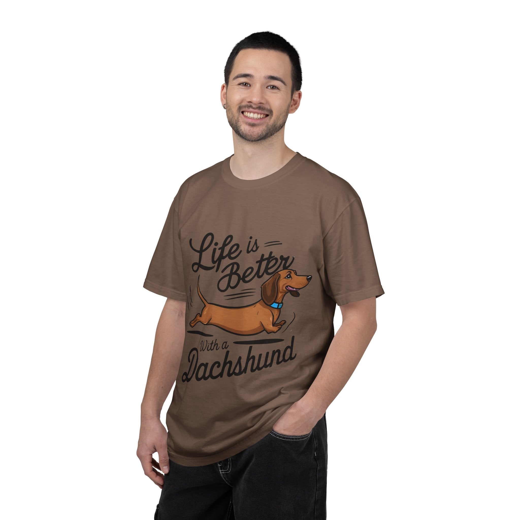 Dachshund T-Shirt – "Life Is Better With a Dachshund" Cute Sausage Dog Tee
