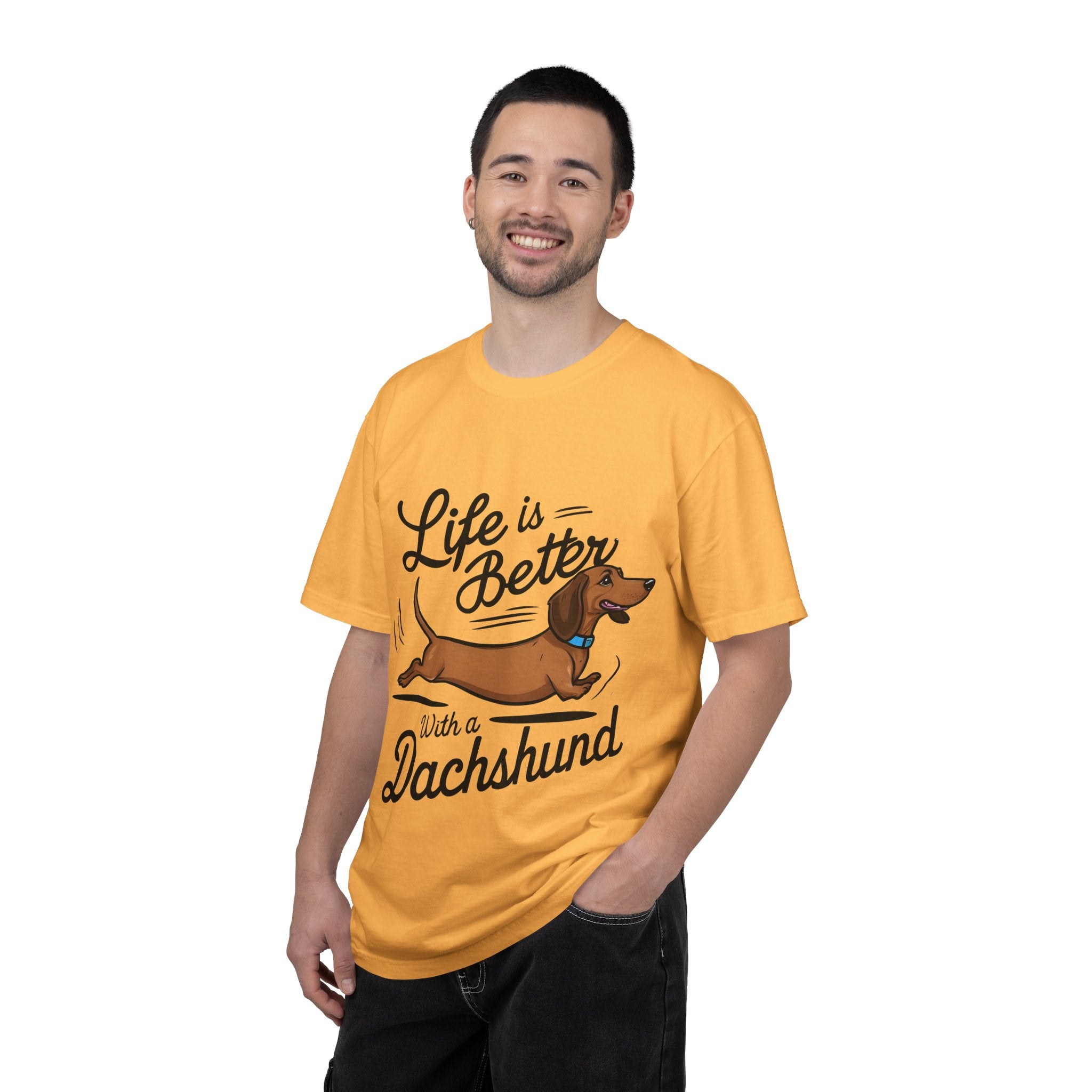 Dachshund T-Shirt – "Life Is Better With a Dachshund" Cute Sausage Dog Tee