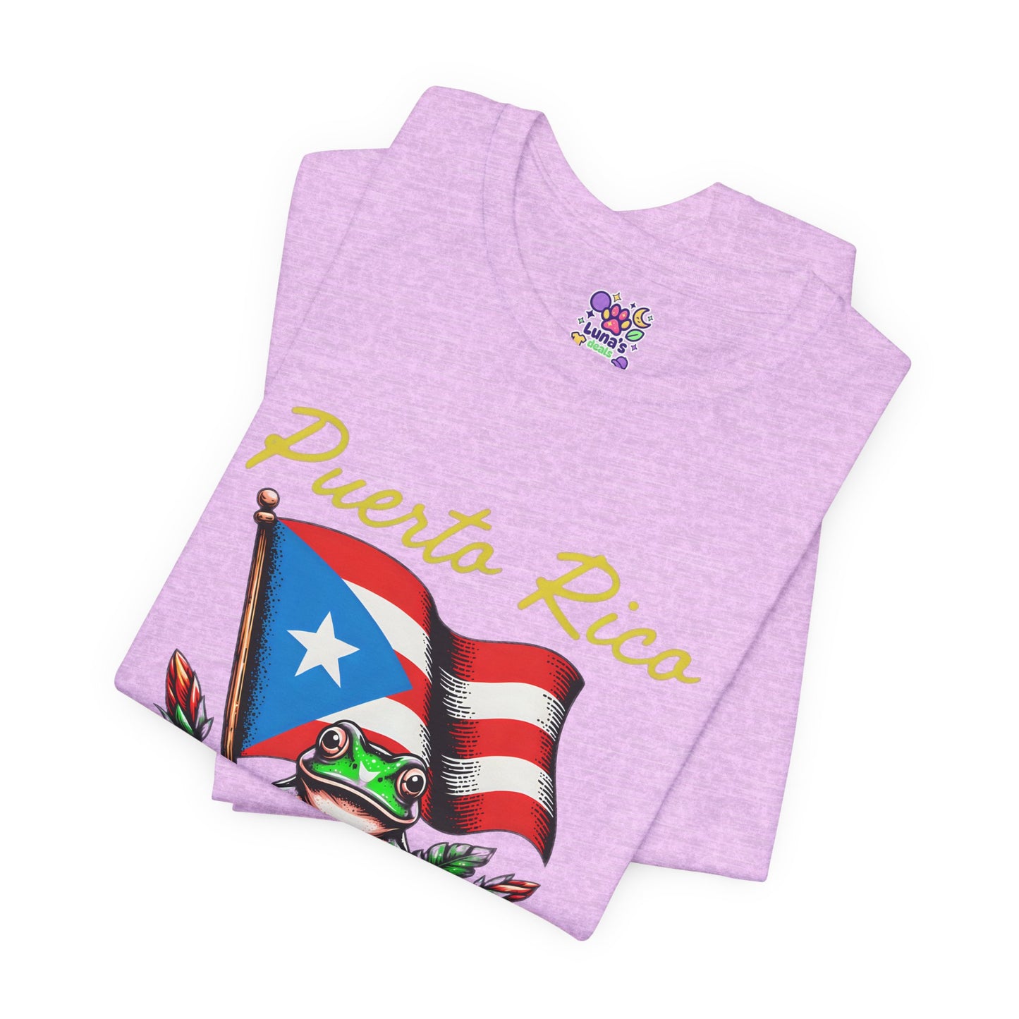 Puerto Rico Flag Coquí T-Shirt — Tropical Hibiscus Island Pride Tee