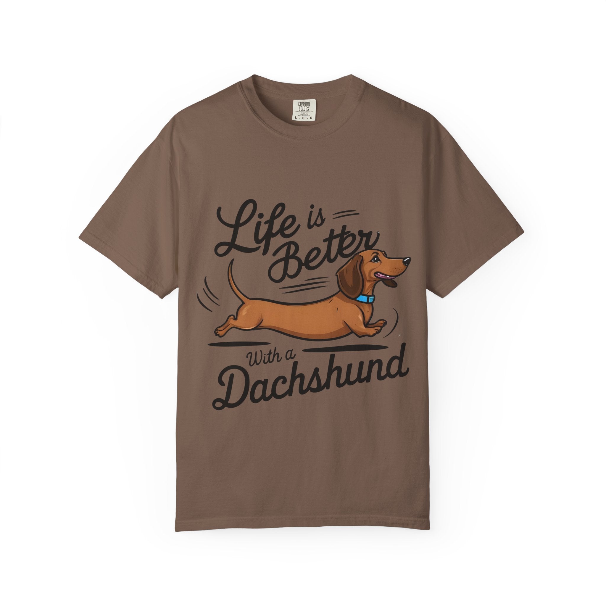 Dachshund T-Shirt – "Life Is Better With a Dachshund" Cute Sausage Dog Tee