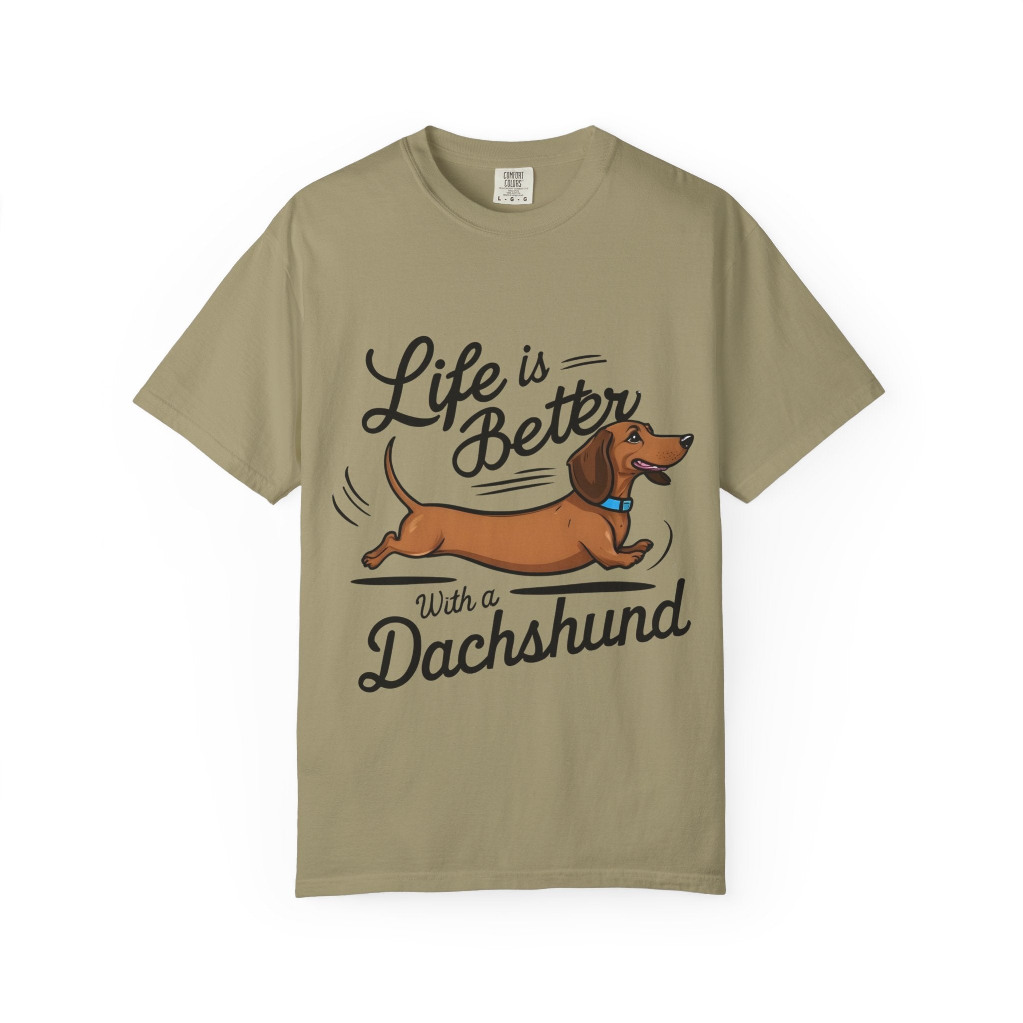 Dachshund T-Shirt – "Life Is Better With a Dachshund" Cute Sausage Dog Tee