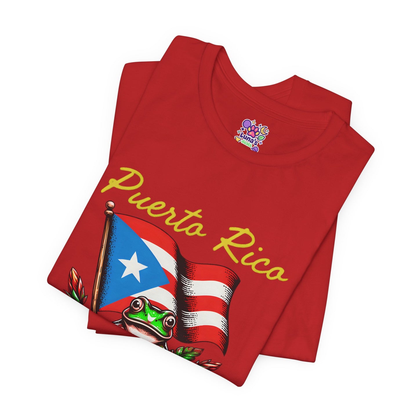 Puerto Rico Flag Coquí T-Shirt — Tropical Hibiscus Island Pride Tee