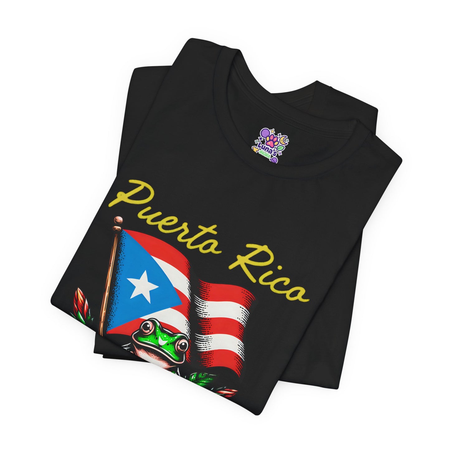 Puerto Rico Flag Coquí T-Shirt — Tropical Hibiscus Island Pride Tee
