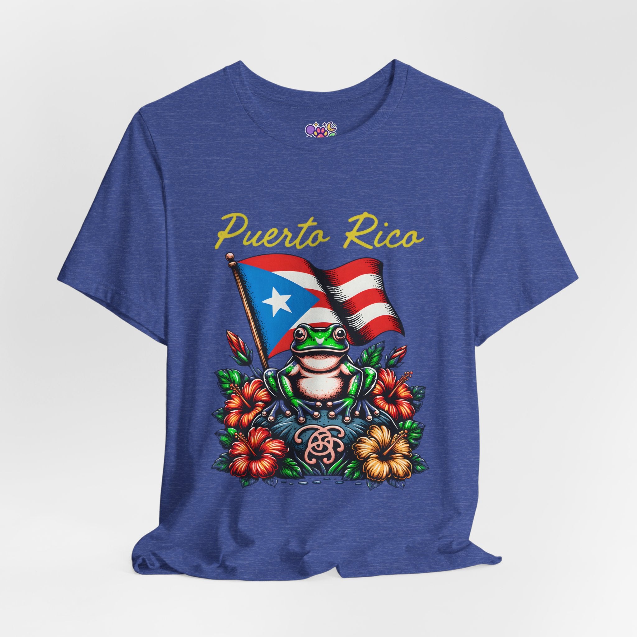 Puerto Rico Flag Coquí T-Shirt — Tropical Hibiscus Island Pride Tee