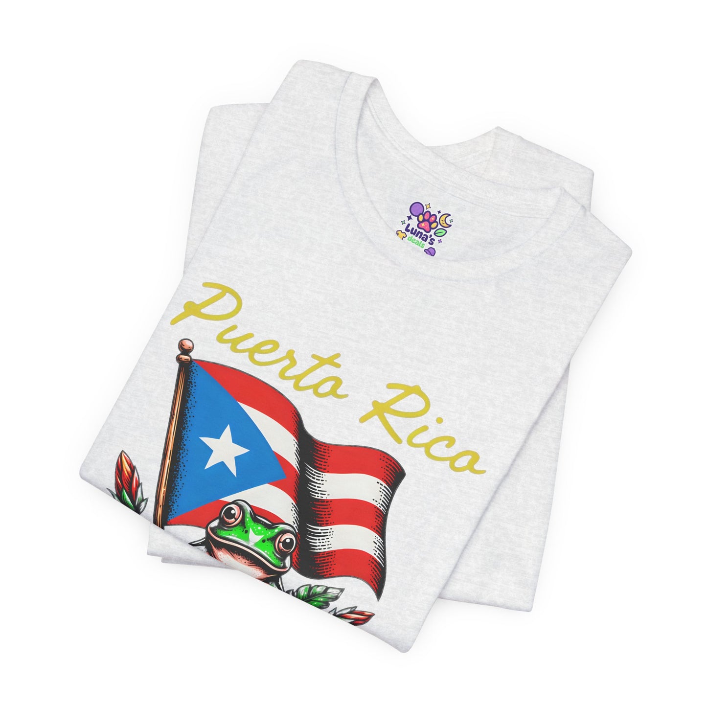 Puerto Rico Flag Coquí T-Shirt — Tropical Hibiscus Island Pride Tee