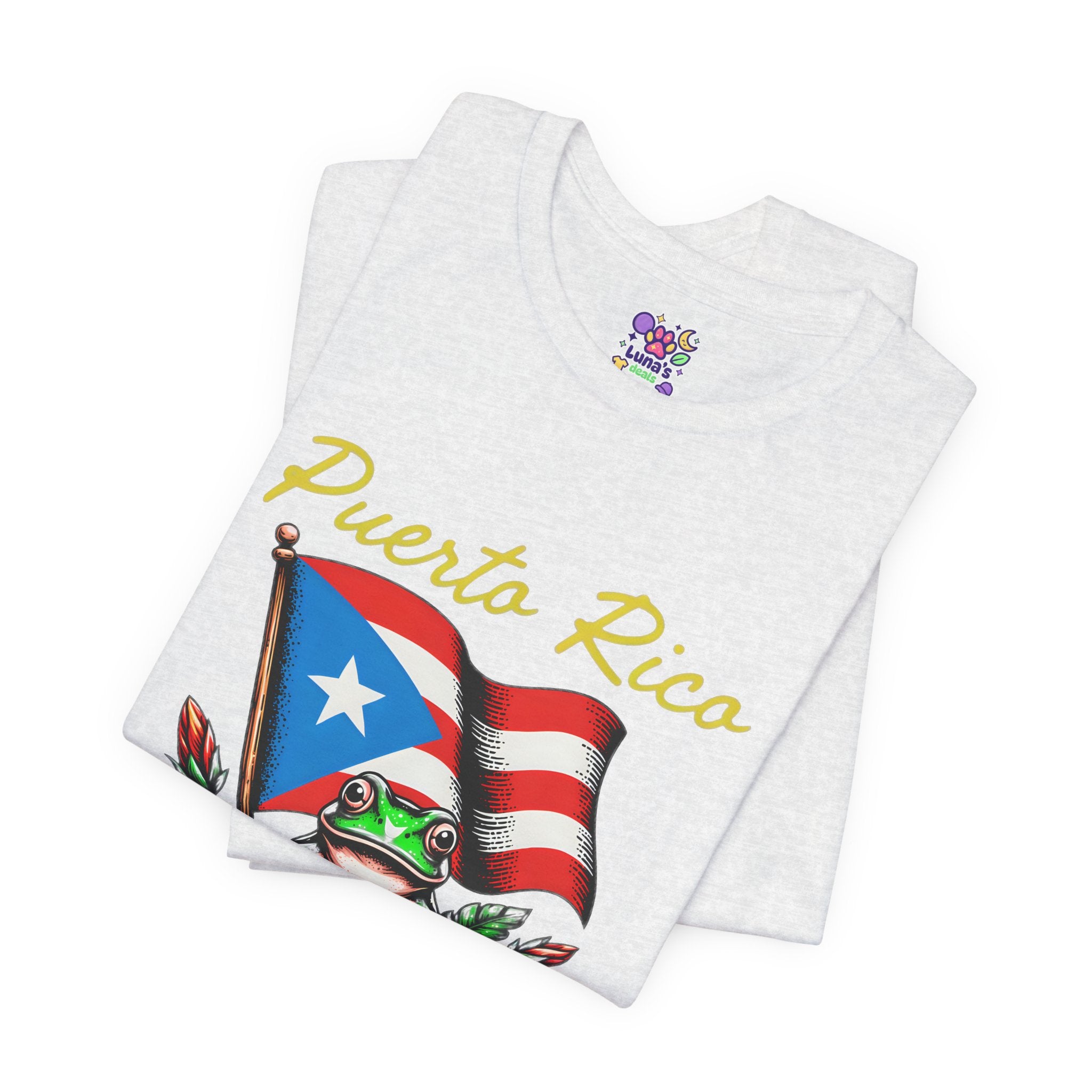 Puerto Rico Flag Coquí T-Shirt — Tropical Hibiscus Island Pride Tee