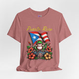 Puerto Rico Flag Coquí T-Shirt — Tropical Hibiscus Island Pride Tee