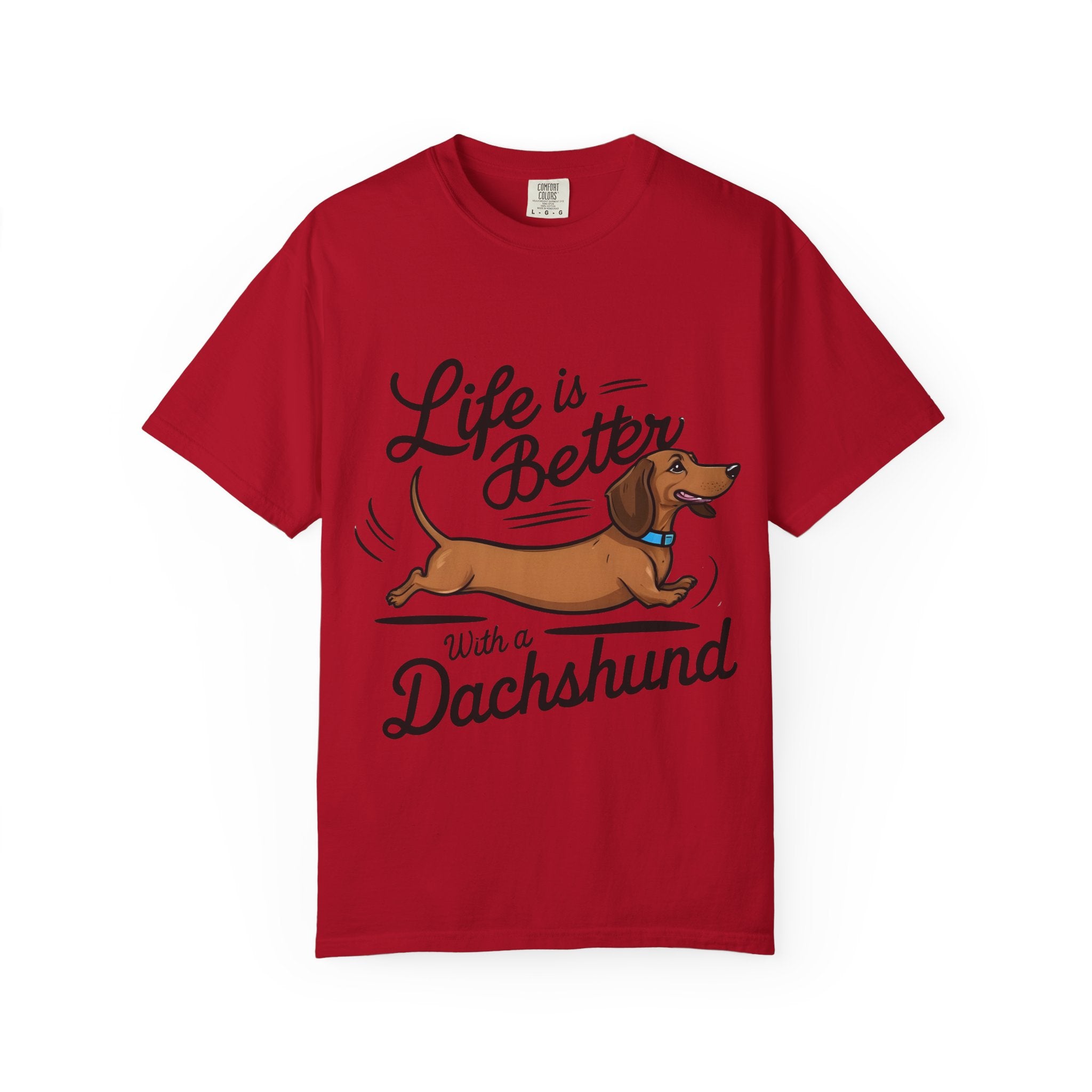 Dachshund T-Shirt – "Life Is Better With a Dachshund" Cute Sausage Dog Tee