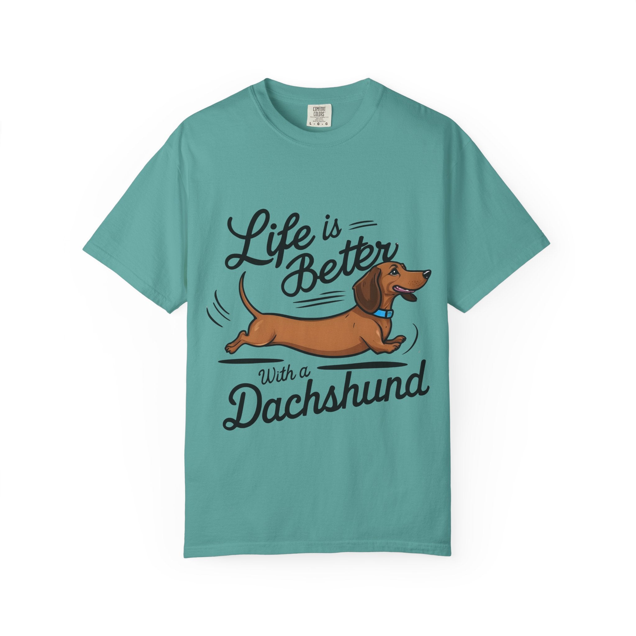 Dachshund T-Shirt – "Life Is Better With a Dachshund" Cute Sausage Dog Tee