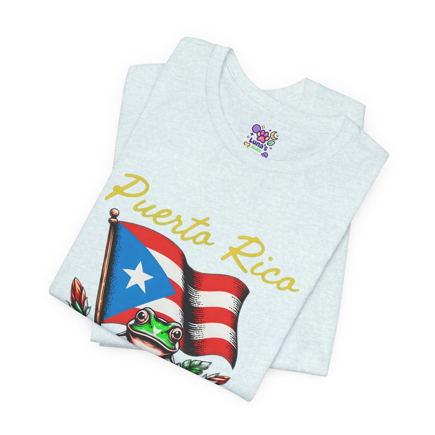 Puerto Rico Flag Coquí T-Shirt — Tropical Hibiscus Island Pride Tee