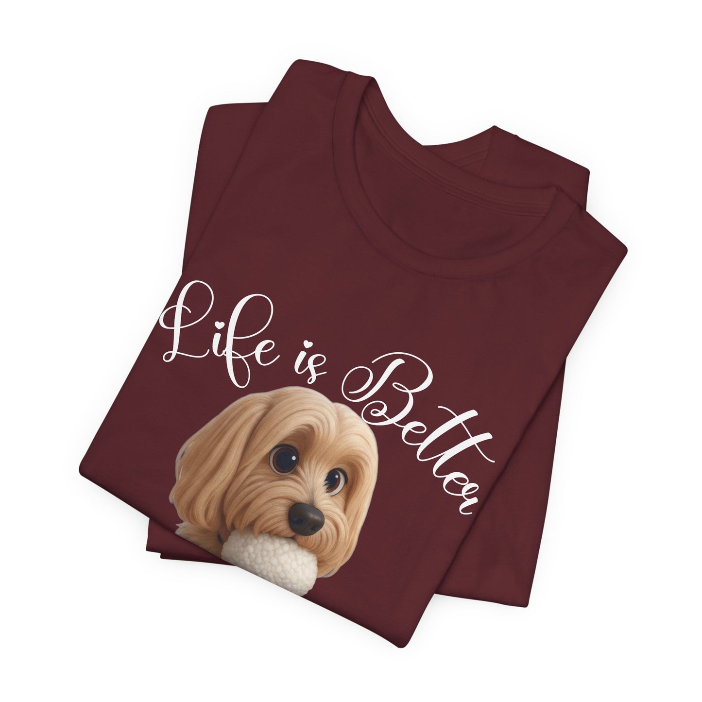 Life Is Better With a Mookie T-Shirt – Cute Morkie Dog Tee