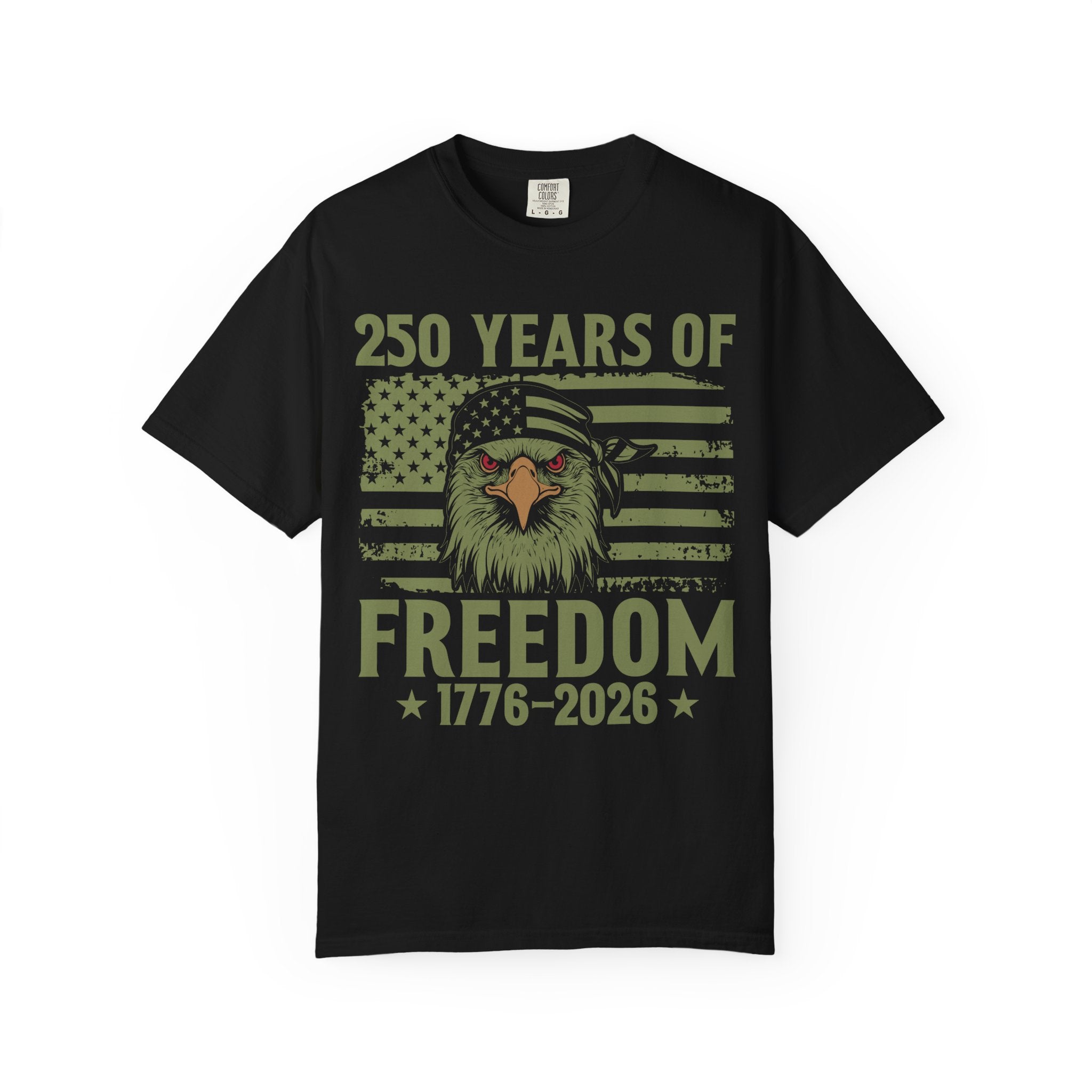 Freedom 1776–2026 T-Shirt — 250 Years of Freedom Eagle Flag Tee
