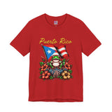 Puerto Rico Flag Coquí T-Shirt — Tropical Hibiscus Island Pride Tee