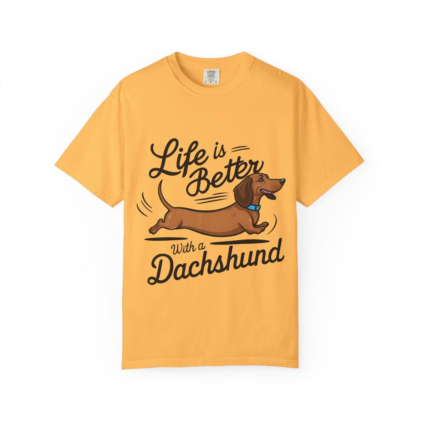 Dachshund T-Shirt – "Life Is Better With a Dachshund" Cute Sausage Dog Tee