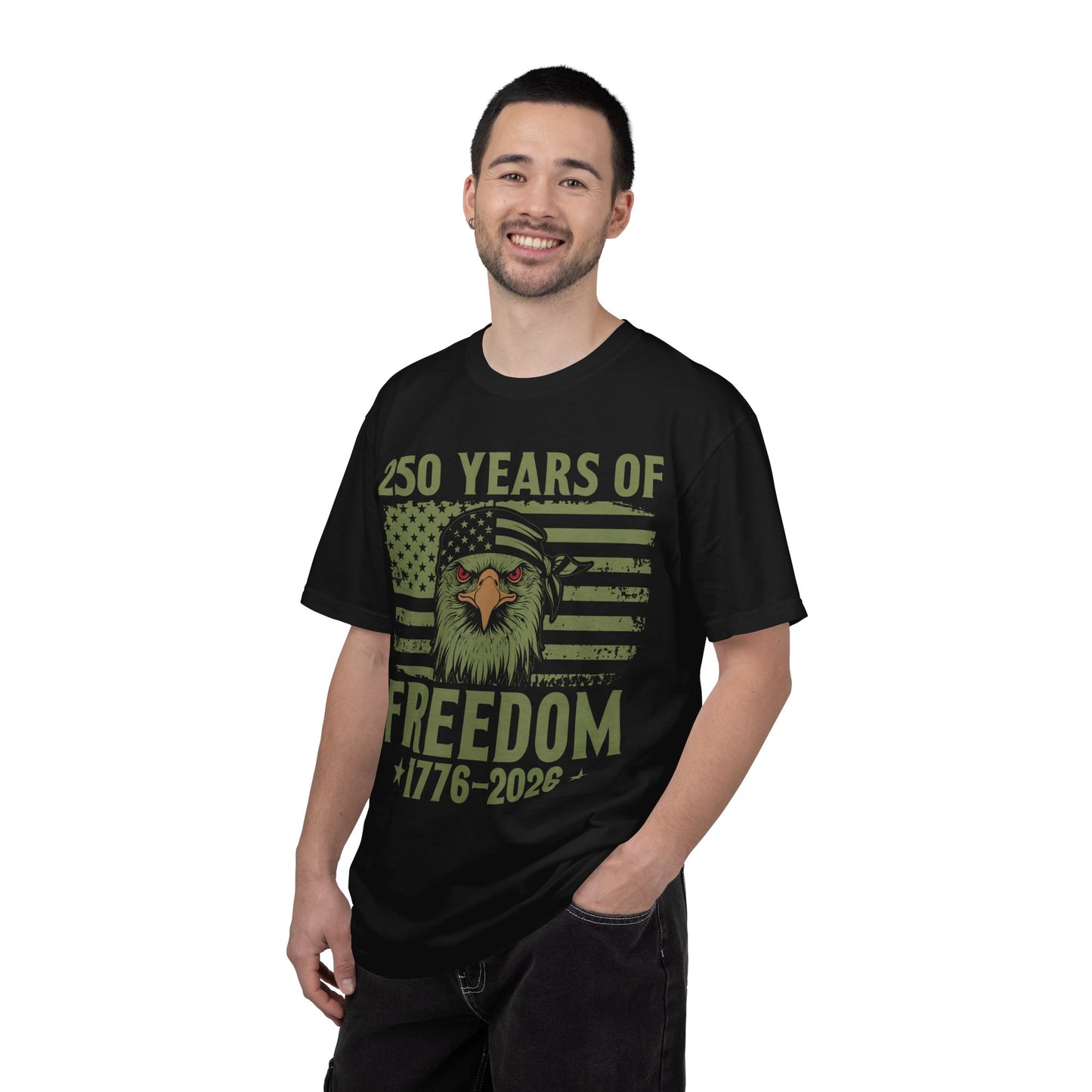 Freedom 1776–2026 T-Shirt — 250 Years of Freedom Eagle Flag Tee