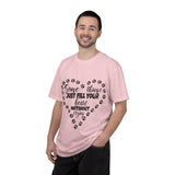 T-Shirt — "Some Things Just Fill Your Heart Without Trying" Paw Print Heart Tee